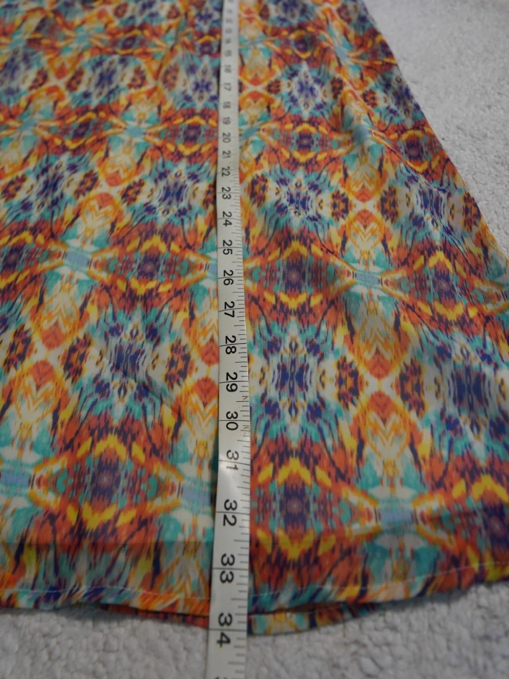AS U WISH Halter Neck Dress Geometric Abstract Keyhole Metal Trim Summer Size M - Picture 6 of 10